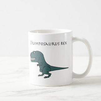 Tasse texturisée vert-foncé de Grumposaurus Rex