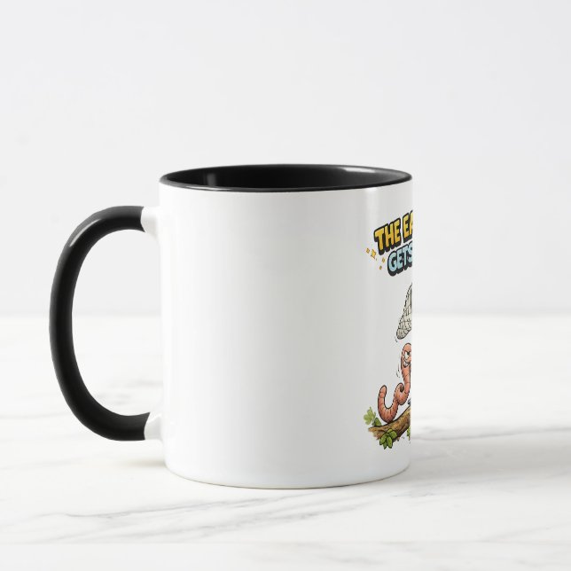 Tasse The Early Worm Gets the Bird Mug (Gauche)