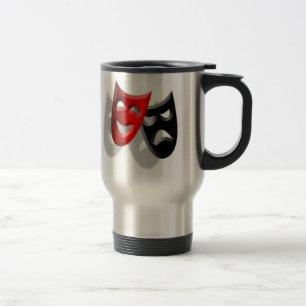 Tasse théâtrale de voyage de masques