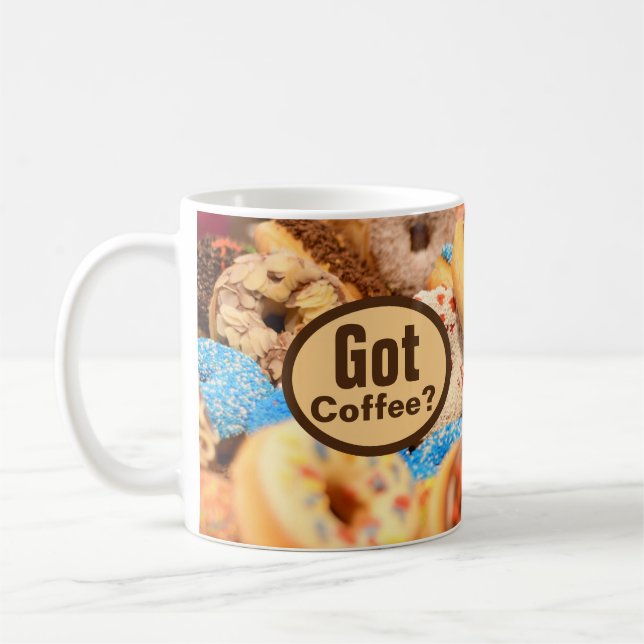 Tasse Thème Gâteau Donut Café (Gauche)