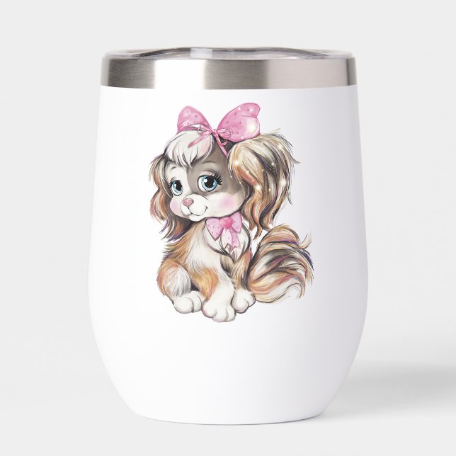 Tasse thermique à vin en forme de chiot (Arrière)