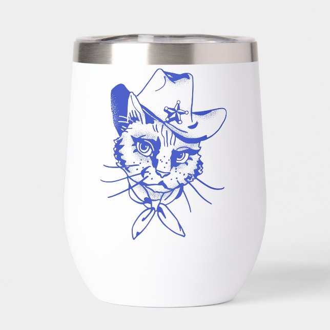 Tasse thermique à vin Kitty (Arrière)