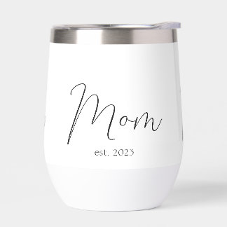 Tasse Thermique à Vin pour Maman Établie Nouveau C