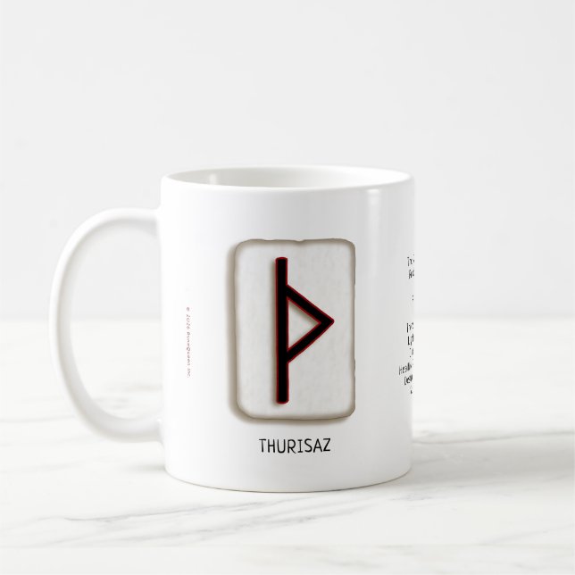 Tasse Thurisaz RuneStone 330 ml (Gauche)