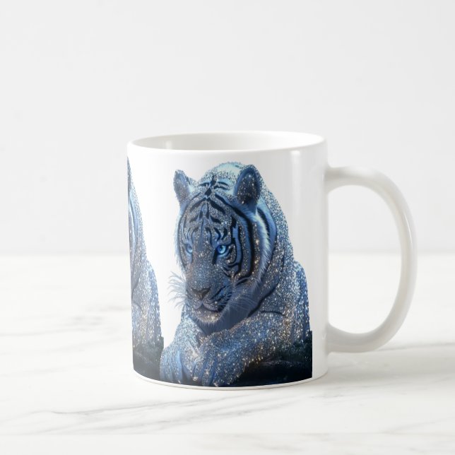 Tasse tigre bleu (Droite)
