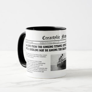 Tasse titanique de nouvelles