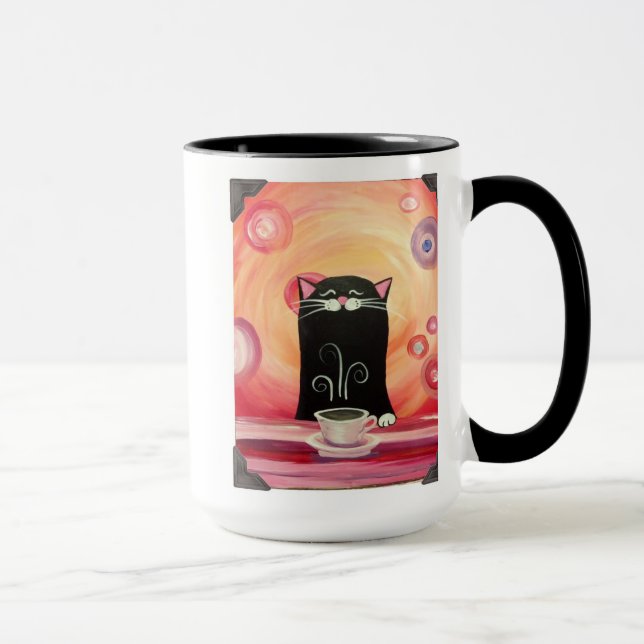 Tasse tordue de Kitty de cacao de studio de porte (Droite)