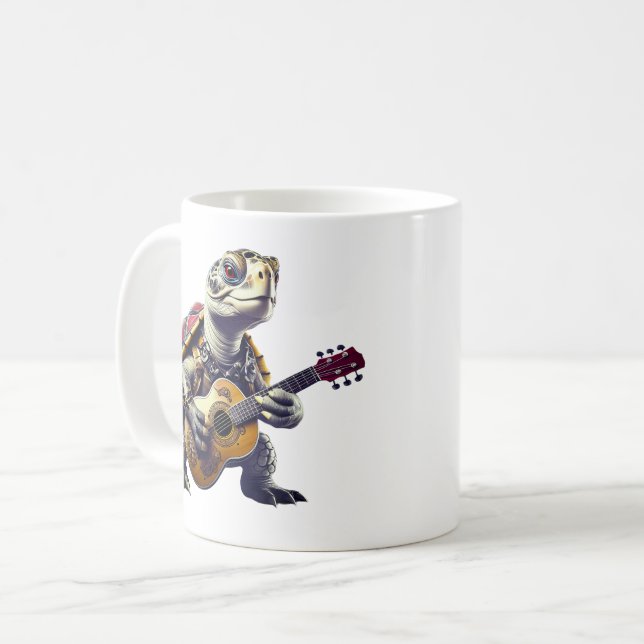 Tasse Tortue rock and roll (Devant gauche)