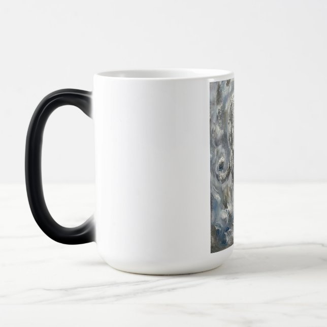 Tasse Totem de Panthère Blanche – Animal d'Art Fin (Gauche)