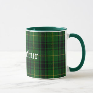 Tasse traditionnelle faite sur commande de plaid