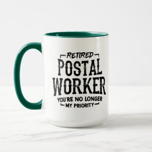 Tasse Travailleur Postal Retraité N'est Plus Prior