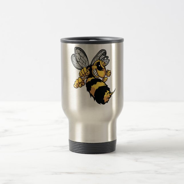 Tasse très fâchée de voyage d'abeille (Centre)