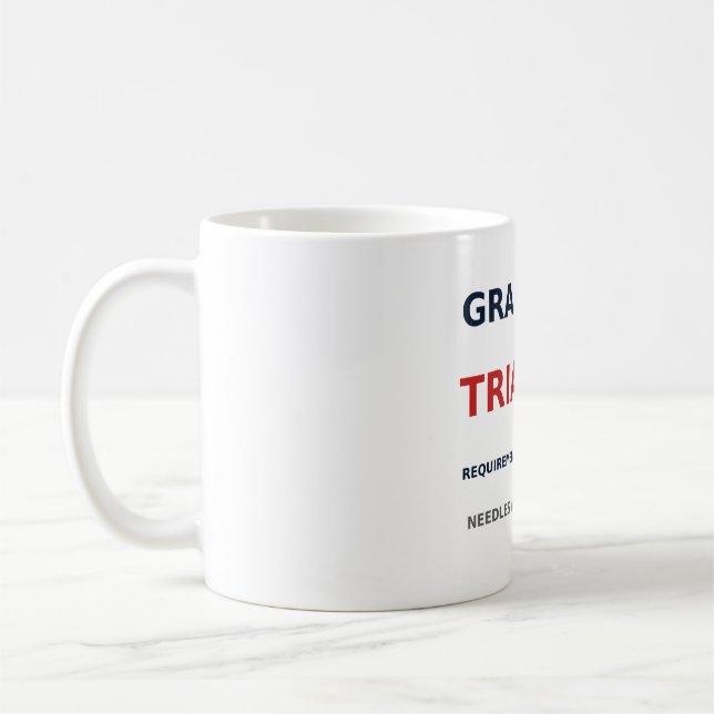Tasse Triangle de notation — Exigence, Code, Tests (Gauche)