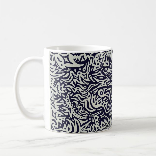 Tasse Tribale Comme Doodle (Gauche)