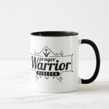 Tasse tribale d'emblème de guerrier de prière
