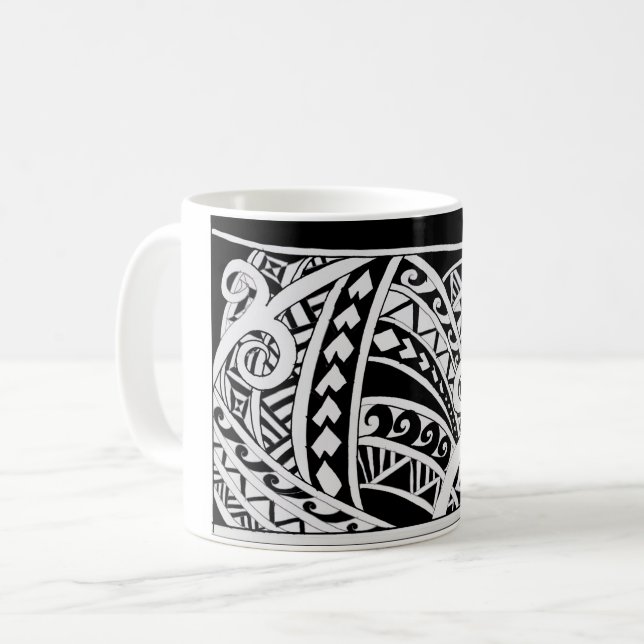 Tasse Tribale Polynésienne (Devant gauche)