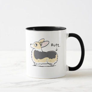Tasse tricolore de bout de corgi de Pembroke