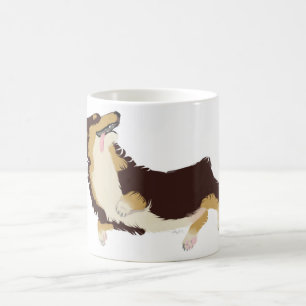 Tasse tricolore de corgi