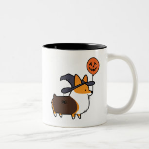 Tasse tricolore rouge   CorgiThings de Halloween
