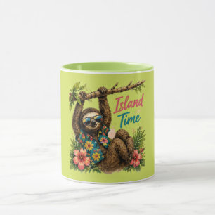 Tasse tropicale de la tortue de l'île