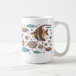 Tasse tropicale de poissons