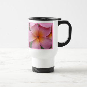 Tasse tropicale de voyage de StnlSteel de fleur de