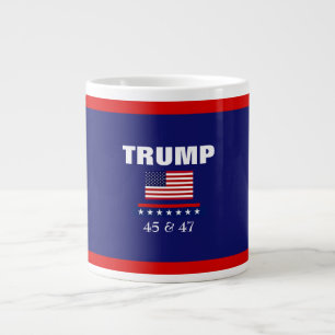 TASSE TRUMP MEILLEUR PRÉSIDENT JAMAIS 45 & 47 GRANDE TAS