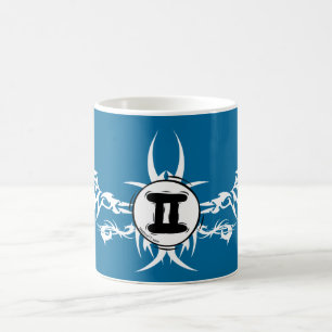 Tasse turquoise tribale de Gémeaux