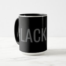 Tasse typographie Black Dog