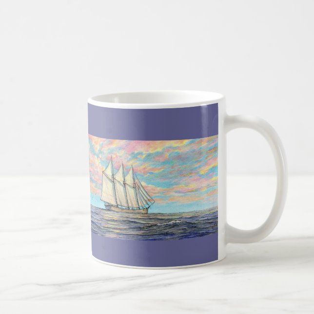 Tasse "Un schooner de passage" de Paul McGehee (Droite)