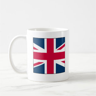Tasse Union Jack avec grand design carré