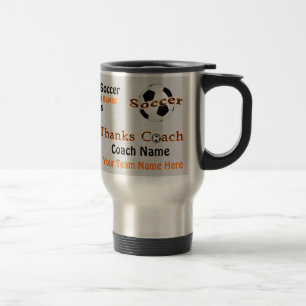 Tasse unique de cadeaux d'entraîneur du football