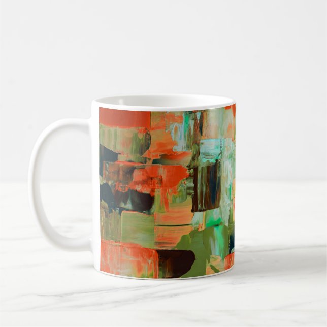 Tasse V peinture à l'huile abstraite Colour Rush (Gauche)