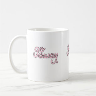 Tasse « Va-t'en » Lettres roses mignonnes Tasse