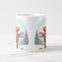 Tasse Vache des Highlands, Art Animal Mignon, Cade