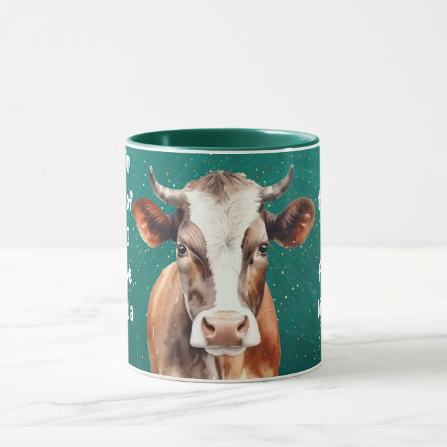Tasse Vache Sainte Décoration d'Animaux de Ferme  (Centre)