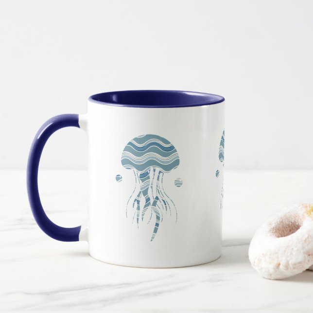 Tasse Vague Océanique (Avec donut)
