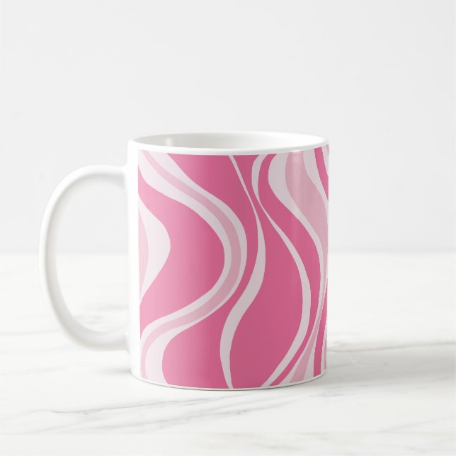 Tasse Vagues Roses (Gauche)