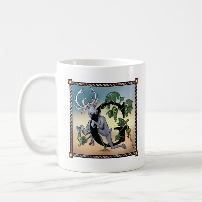 Tasse vaillante de Letterblock - comportant la (Gauche)