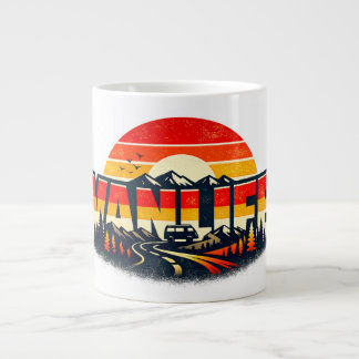 Tasse Vanlife Sunset Rétro Montagne