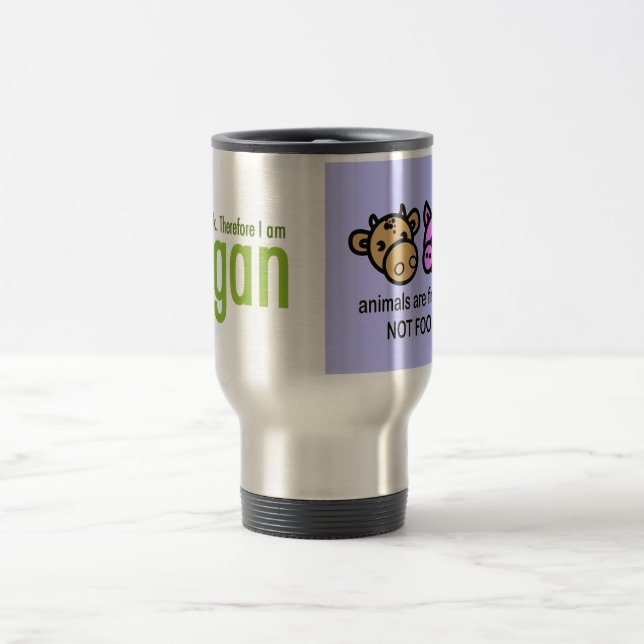 Tasse végétalienne de voyage/banlieusard (Centre)