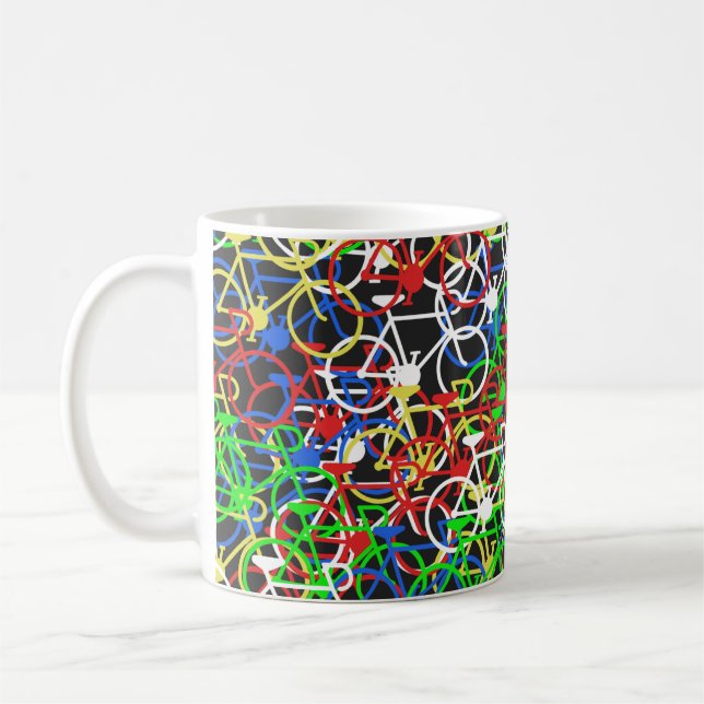 Tasse vélo multicolore (Gauche)