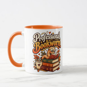 Tasse Ver de Livre Professionnel Mignon Rétro