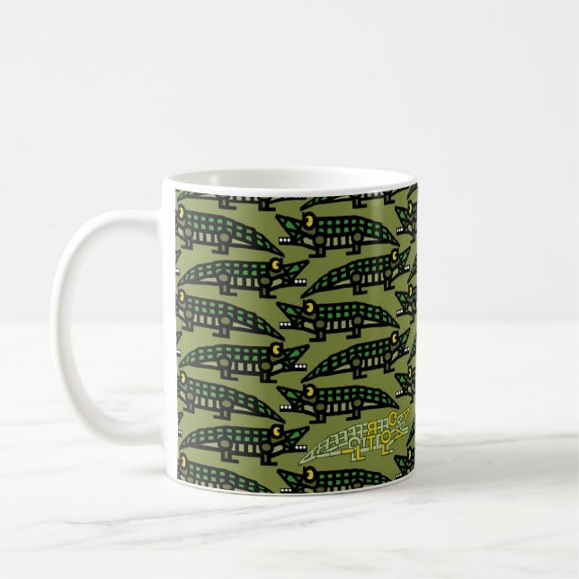 Tasse "véritable" d'alligator (Gauche)