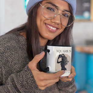 Tasse Verseau Cadeau d'astrologie féminine pour