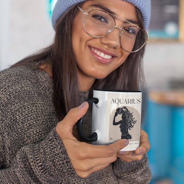 Tasse Verseau | Cadeau d'astrologie féminine pour  (Créateur téléchargé)