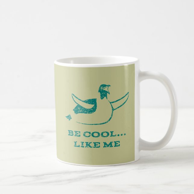 Tasse verte de pingouin (Droite)