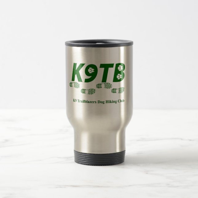 Tasse verte de voyage de logo de K9TB (Centre)