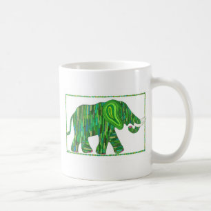 Tasse verte d'éléphant de jade de Jerry