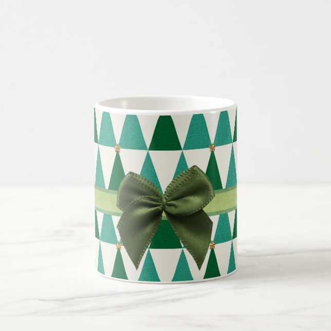 Tasse verte douce de Noël d'étincelle (Centre)